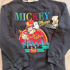 Disney Mickey Mouse Black Crewneck Sweater